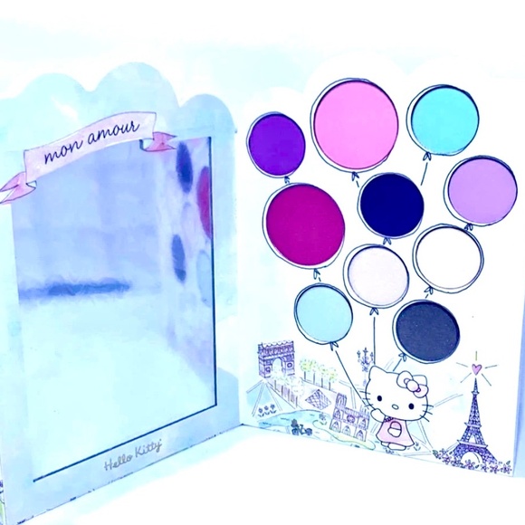 BNIB Hello Kitty by Sanrio Mon Amour 8 Eyeshadows and 2 Blush Palette VHTF - Picture 3 of 5